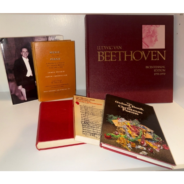 Books About Music - Beethovan Piano Music Oxford Xmas Poems & More
