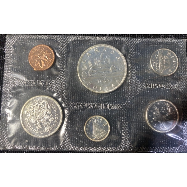 1963 Canadian Uncirculated Silver Coin Set