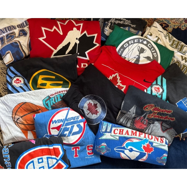 Canadian Sports Gear - Saskatchewan Canadians Senators Eskimos & More Size L-XL