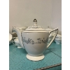 Image 6 : Vintage Minton Pandora bone china delicate grey floral pattern and silver trim One large co
