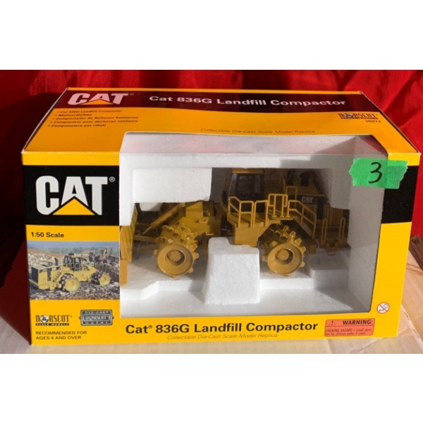 Norscot CAT 836G Landfill Compactor 1:50 Scale Die-Cast - Beck