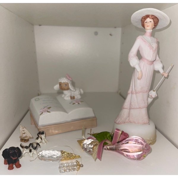 Vintage Enesco Imports - Elegant Lady w/ Gown & Hat 11T & more