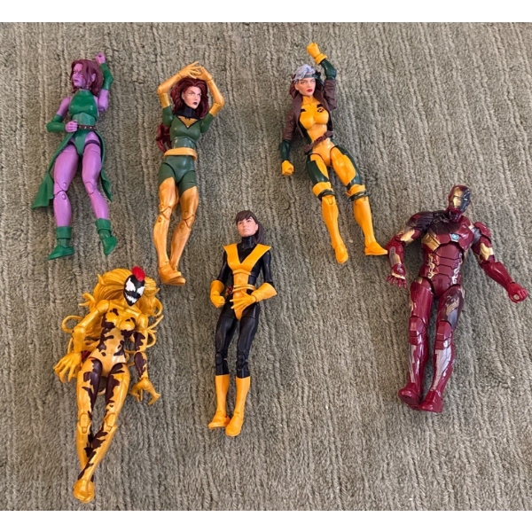 Marvel Monster Venom, Marvel, Kitty Pride, Marvel Iron Man, Marvel 97s Rouge, Marvel Green J, Blink