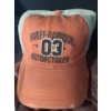 Image 9 : Harley Davidson: Brown Leather Jacket(Fits Large), Baseball Hats, Safety Eyewear and Pin 