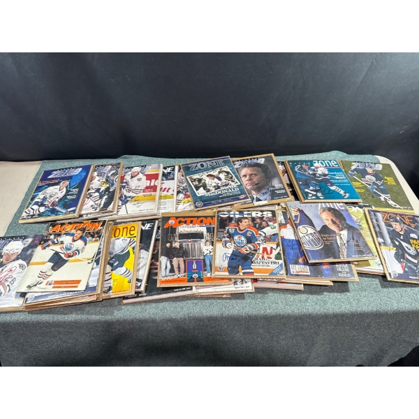 Edmonton Oilers Signed Zone Magazines