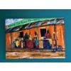 Image 1 : J. Willingo - Tailors Of Our Wishes - South African Artist 40.5H x 27.5W Acrylic On Canvas