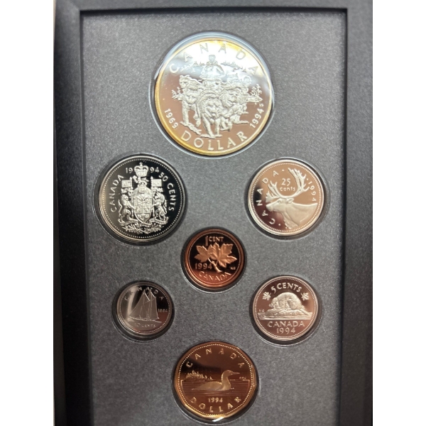 1994 Canadian double dollar set with 50% silver dollar