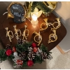 Image 3 : Mini Vintage Brass French Horn Christmas Ornaments and More 