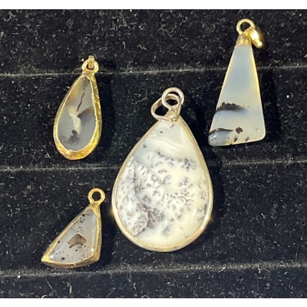 Collection of Multicoloured Stone Pendants