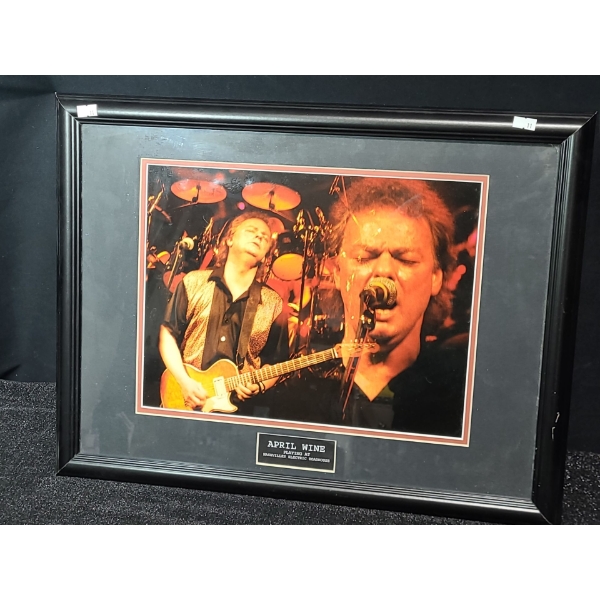 Photo of April Wine Playing at Nashvilles Electric Roadhouse 22 x 17, Framed Under Glass 