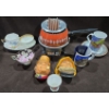 Image 2 : 2 Bosson Heads + Oster Fondue Pot W/Fondue Forks + Various China Ware Pieces