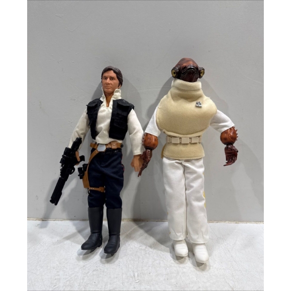 Han Solo and Admiral Ackbar Star Wars Action Figures