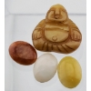 Image 2 : Jade (58 ct, Assorted mm Oval Cabochon/Budha Carving)