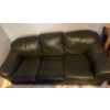 Image 1 : Dark Green 3 Seater Couch - 80W, 35D, 32T 