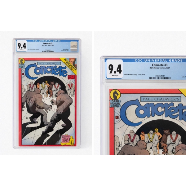  Concrete #3 dark horse comics 1987 grade 9.4 