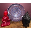 Image 2 : Spiritual Collection - Buddah Figures w/ Decorative Meditation Plate