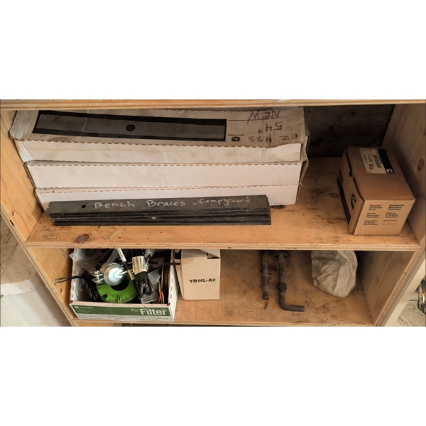 Maitenence Supplies & Manufacturing Tools - Assorted Air Filters Bench Braces & More 
