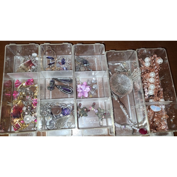 Selection of Fashion Earrings/ Necklaces- "Mauve"