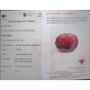 Image 2 : 7.55 ct Certified Red Ruby gemstone ($11,325 Appraisal)