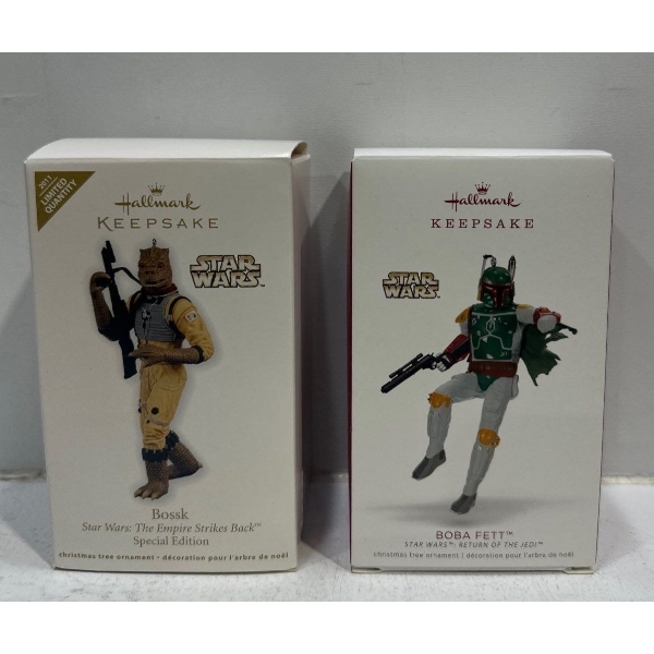 Star Wars-Bossk, Boba Fett Hallmark Ornaments