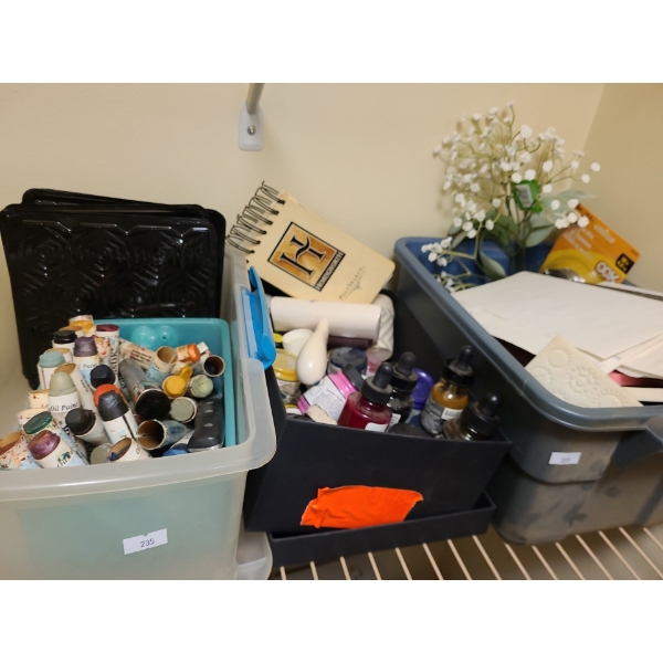 Assorted Craft Supplies (Oil Paint Sticks)