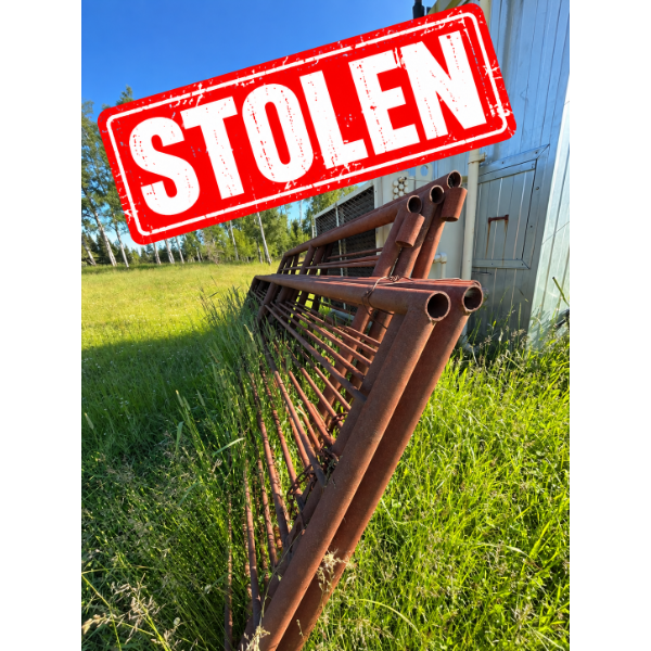 Eight Steel Livestock Gates