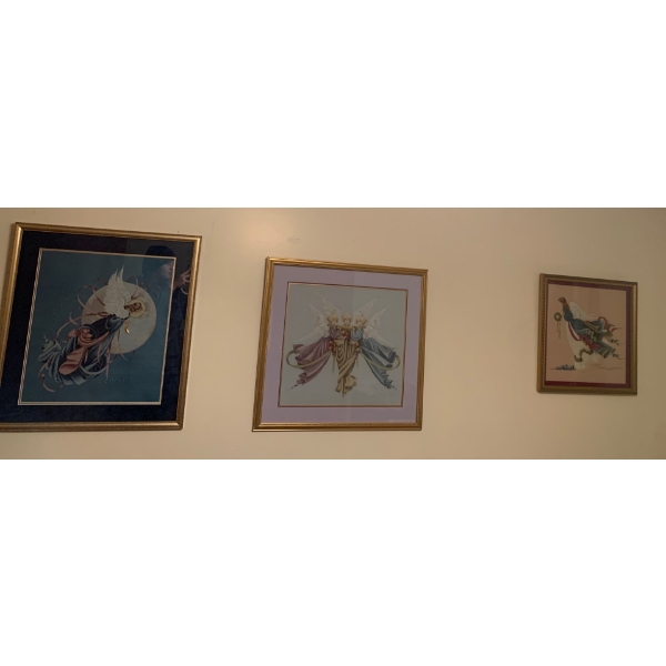 Needlepoint Art - Angels Trio 22x18