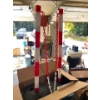 Image 1 :  large selection of plastic stanchions with bases and chains 8 boxes all new. . Great for car displa