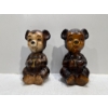 Image 1 : Chalk Bank, Pair of Sitting Brown Bears