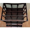 Image 5 : Antique Mahogany Canterbury Magazine Rack w/ Drawers On Casters 23"Tall