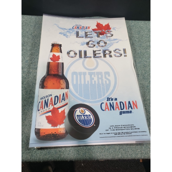 Molson Canadian Oilers Sign
