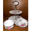 Image 3 : Royal Alberts Bone China "Prairie Rose" Collectible Pieces Tea Pot, Cups & Saucers, Cream & Sugar 
