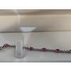 Image 3 : Sterling Silver 925 Tennis Bracelet , Oval-Cut Rubies And Diamond Accent, 5.24g
