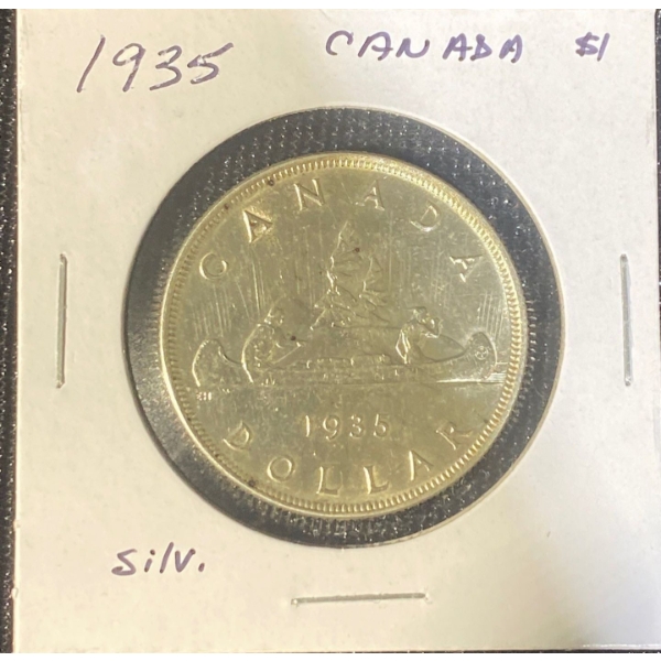 1935 Canadian Dollar 80% Silver 23.33 Grams 