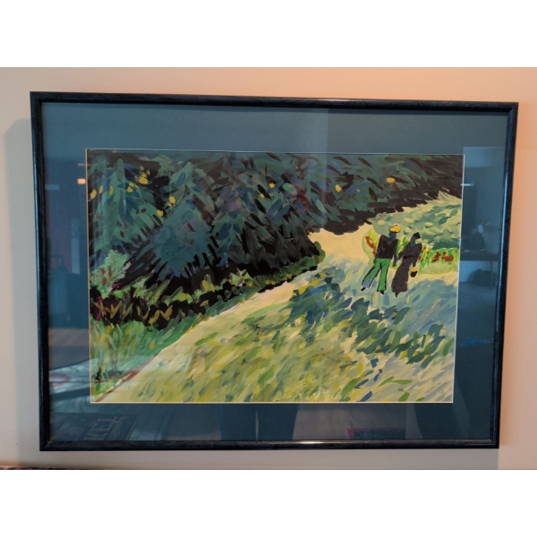 Framed Art Landscape Oil Painting 30x24