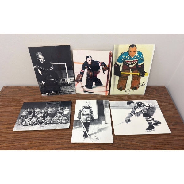 New York Americans and Rangers Hockey Photographs and Autographed Memorabilia