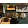 Image 4 : collection of gold plated, belt buckles very cool vintage pieces along with a collection of Alberta 