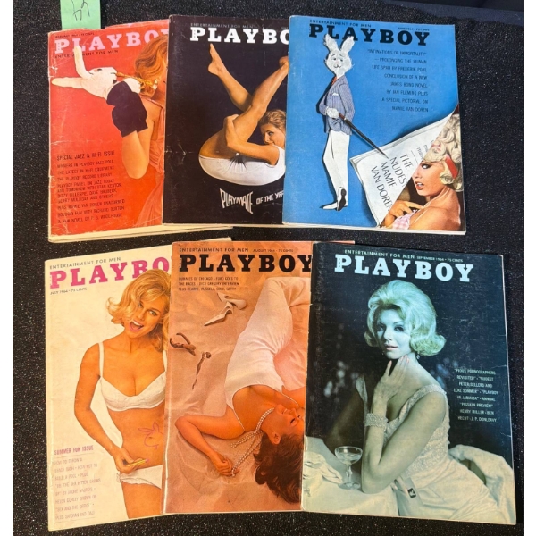 Playboy Magazines from 1962 to 1966