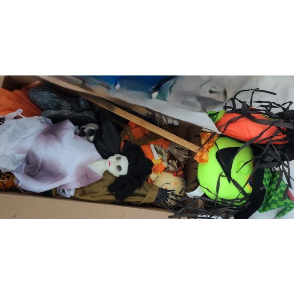 Assorted Garden Decor for Halloween 