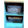 Image 4 : Painted Wooden Side Cabinet with Decorative Storage Boxes