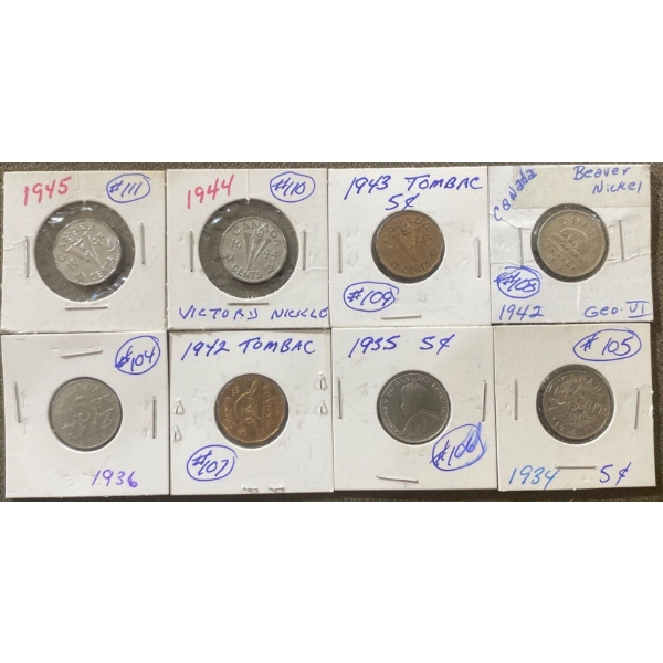Collection of Canadian Nickels