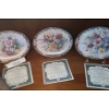 Image 4 : Trio of  Bradford Exchange Floral Plates from Lina Liu.  Candle Holders, Resin Statue 13 h