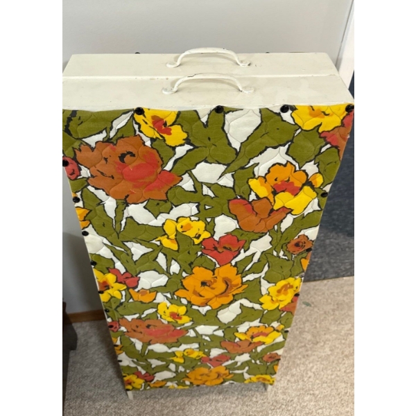 Sewing Supplies in Closing Cabinet 