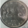 Image 2 : 1963  80% Silver Canadian Dollar 23.33 Grams