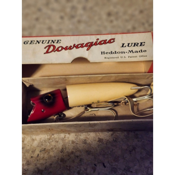 Vintage Heddon Fishing Lure in Original Box "King-Zig Wag"