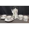 Image 1 : Japanese Porcelain Tea Set With Bird and Floral Motif, 8 Pieces