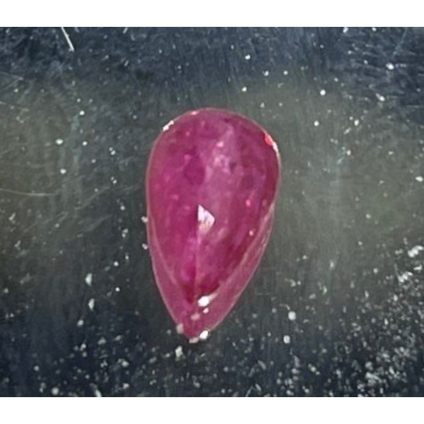 0.45CTS Pear Shaped Faceted Ruby