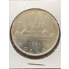 Image 1 : 1961 Canada Silver Dollar Coin Featuring Voyageur Design