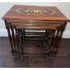 Image 1 : Four Inlaid Wood Nesting Tables