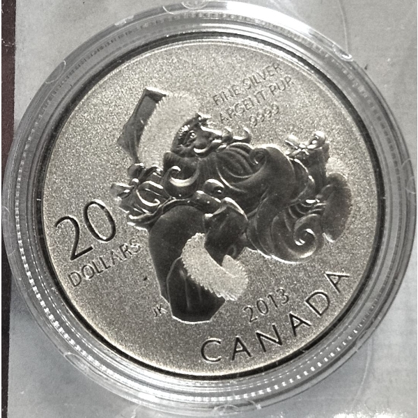 2013 $20 for $20 Santa - 99.9% Fine Silver Coin - #3